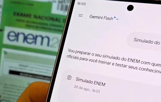 Google lança simulado gratuito do Enem integrado ao Gemini
